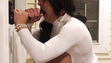 DeeDeeSlut69 Taking on a Horse Cock - 5 image