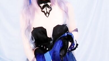 Kasnicole 005V Kigurumi Cosplay Genshin Impact Keqing pantyhose vibrator teasing - 3 image