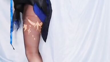 Kasnicole 005V Kigurumi Cosplay Genshin Impact Keqing pantyhose vibrator teasing - 6 image