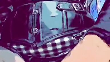 Little Black & White Dress 2 cums off Dee Angels - 4 image