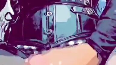 Little Black & White Dress 2 cums off Dee Angels - 5 image