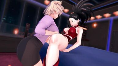 MHA Futas Toga, Momo and Mina take turns having sex with Mitsuki Bakugo - 3 image