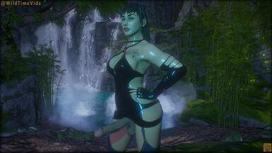 Futanari Ninja in the Jungle 3D - 1 image