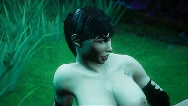 Futanari Ninja in the Jungle 3D - 15 image