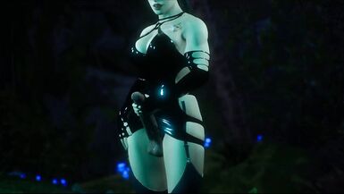 Futanari Ninja in the Jungle 3D - 2 image