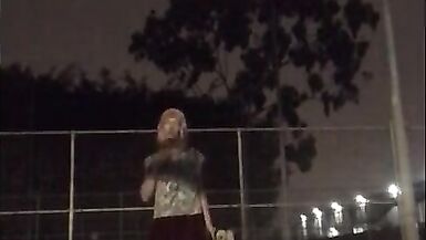 Astrid Apathy Night Time Public Display in Chastity - 10 image