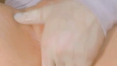 Tranny plays with her cock til she cums all over - 14 image