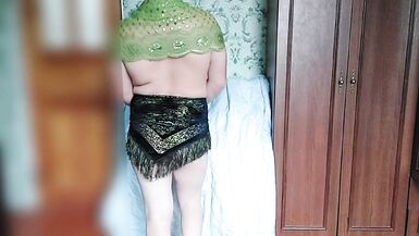 Arabic Hot Dancer Dress Shemale Cute Ladyboy White Kitty - 5 image