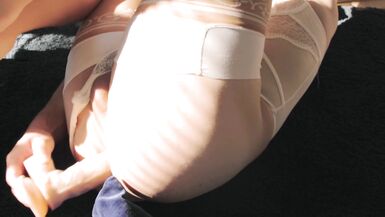 femboi sloppy and hard anal ride with dildo 4k 60fps - 15 image