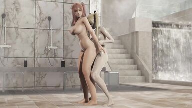 Futa Marie Rose fucks futa honoka with big ass doggy style - 8 image