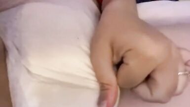 Desperately wetting diaper and getting wet - 3 image