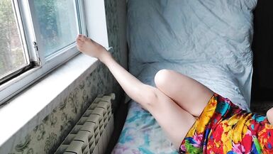 Hot Flower Mini Dress Hot Ladyboy Solo Dance Striptease Big Butt Shemale Booty - 15 image