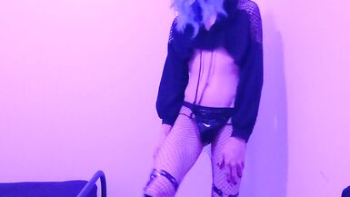 Goth Femboy Shaking Orgasm - 2 image