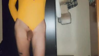 Playing around in my yellow suit ass shaking and flapping - 15 image