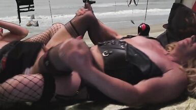 Big Black Double Dildo Fuck Session with Mrs Samantha and Marina - 13 image