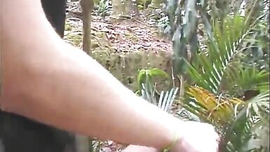 Dominant tranny with nice ass fucks horny white guys face - 2 image