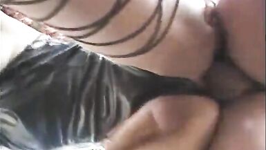 Dominant tranny with nice ass fucks horny white guys face - 7 image