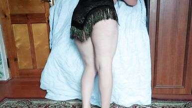 Booty Sexy Solo Striptease Shemale Dancd White Body Sexy Show Kitty