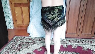 Booty Sexy Solo Striptease Shemale Dancd White Body Sexy Show Kitty - 6 image