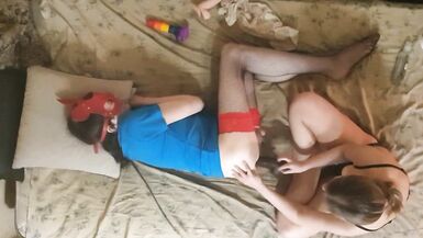 Sissy slut ass fucked dildo home - 4 image