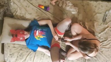 Sissy slut ass fucked dildo home - 7 image