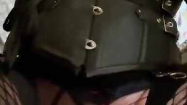 Dee-Sire able Assets in Sheer Black Silky Lingerie - 12 image