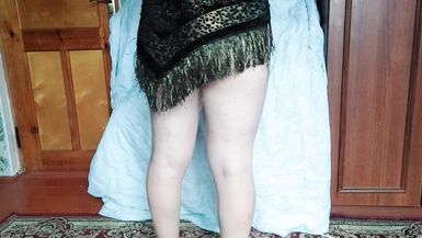 Stepsister trying slut dresses in her private room - 13 image