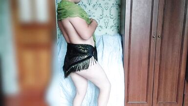 Stepsister trying slut dresses in her private room - 6 image