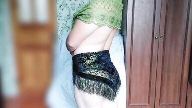 Stepsister trying slut dresses in her private room - 7 image