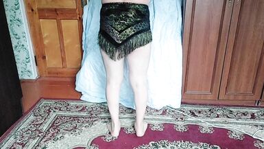 Stepsister trying slut dresses in her private room - 9 image