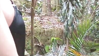 Top mod tranny with nice cock in lingerie gets a blowjob before anal sex - 2 image