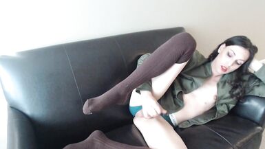 Lily Star Stroking her hard clit - 8 image