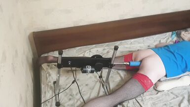 Crossdresser fucking machine real solo sex - 11 image