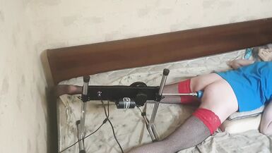 Crossdresser fucking machine real solo sex - 13 image