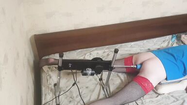 Crossdresser fucking machine real solo sex - 3 image