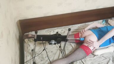 Crossdresser fucking machine real solo sex - 4 image