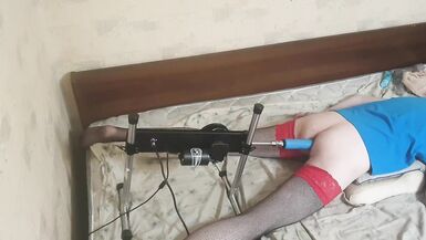 Crossdresser fucking machine real solo sex - 5 image