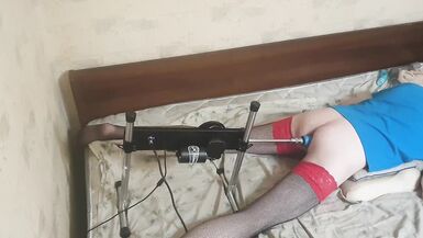 Crossdresser fucking machine real solo sex - 8 image