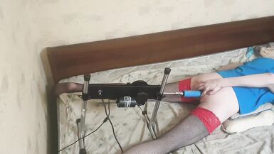 Crossdresser fucking machine real solo sex - 9 image