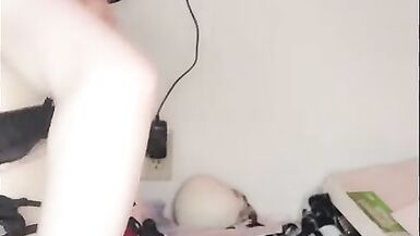 femboy masturbating and being cute - 3 image