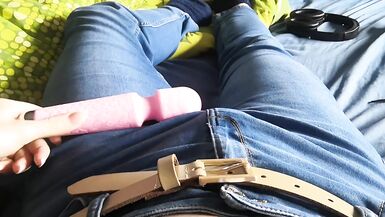 My first time being filmed! Solo playtime tease - 2 image