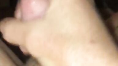 Filthy little big dick tranny slut masturbates in her own piss and cum until huge intense orgasm - 14 image