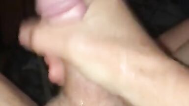 Filthy little big dick tranny slut masturbates in her own piss and cum until huge intense orgasm - 2 image