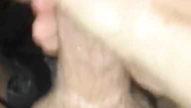 Filthy little big dick tranny slut masturbates in her own piss and cum until huge intense orgasm - 4 image