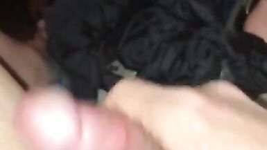 Filthy little big dick tranny slut masturbates in her own piss and cum until huge intense orgasm - 6 image