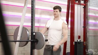 Trans Angels - Hot Brunette Lola Morena Seduces Finn Harding In The Gym While Lifting Weights - 2 image