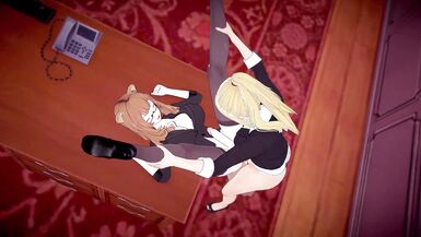 Office Busty Futas - Futa Samus x Futa Raphtalia 2 - 15 image