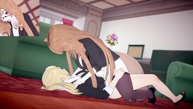 Office Busty Futas - Futa Samus x Futa Raphtalia 2 - 7 image