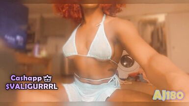 AJ180 Covers Her BIG Black Booty in Oil, Twerks and Sucks a Dildo from "Afro Findom" - 12 image