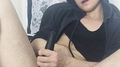 FtM trans boy  Innar jerking off before bedtime - 1 image